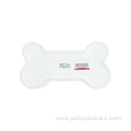 Bone Shaped Pet Feeding Bowl White Ceramic